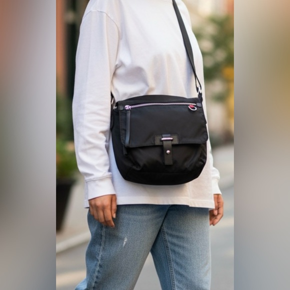 Tumi Other - TUMI Black Ballistic Nylon Crossbody Messenger Travel Bag Adjustable Strap